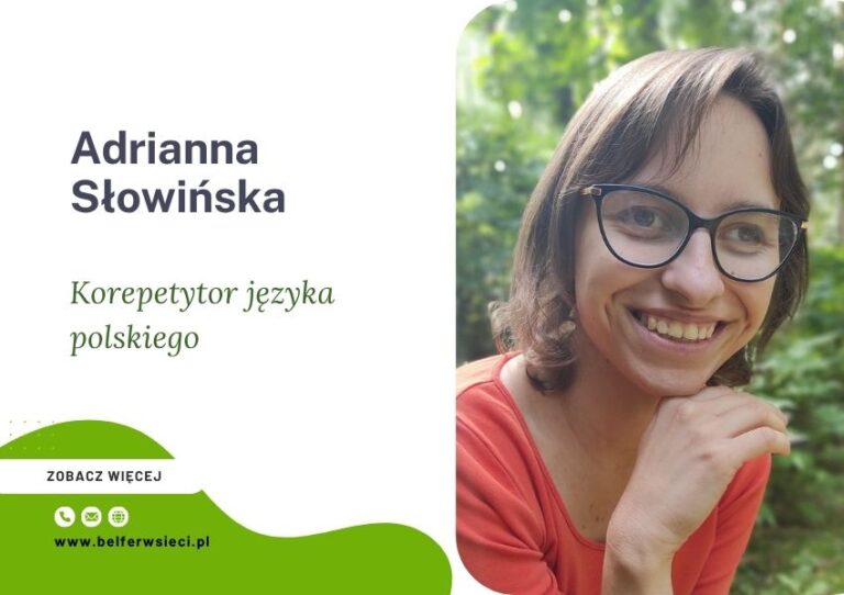 Adrianna Słowińska Korepetytor języka polskiego online