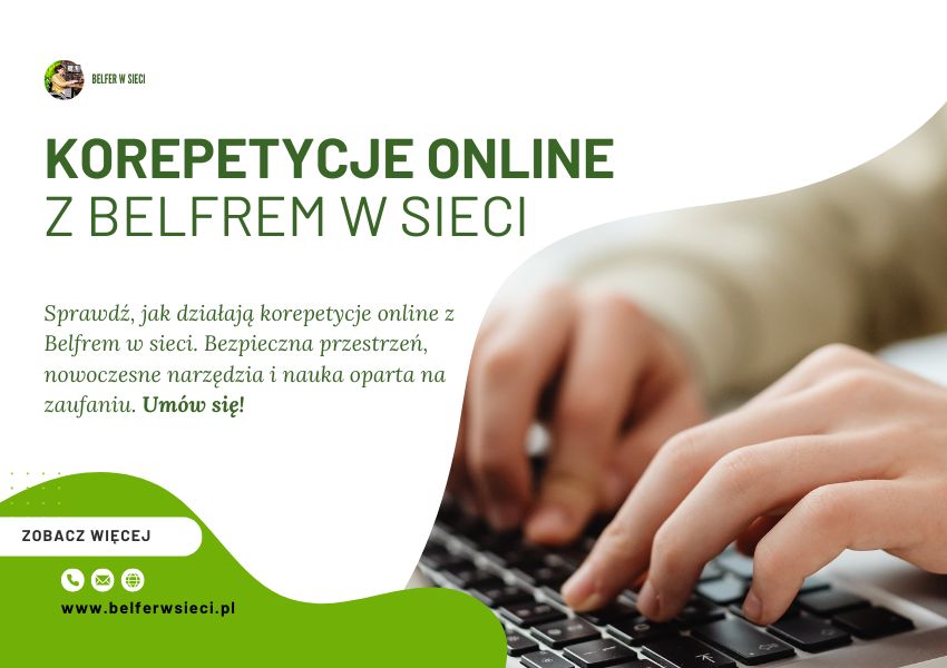 Korepetycje online z Belfrem w sieci